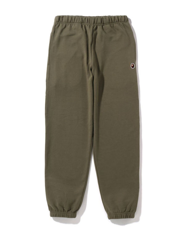 Pantalones Deportivos Bape Ape Head One Point Oversized Mujer Verdes | 195763-OPH