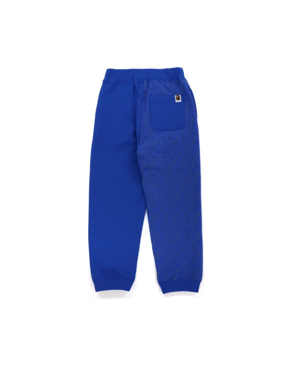 Pantalones Deportivos Bape College Print Quilting Niños Azules | 362149-QUN