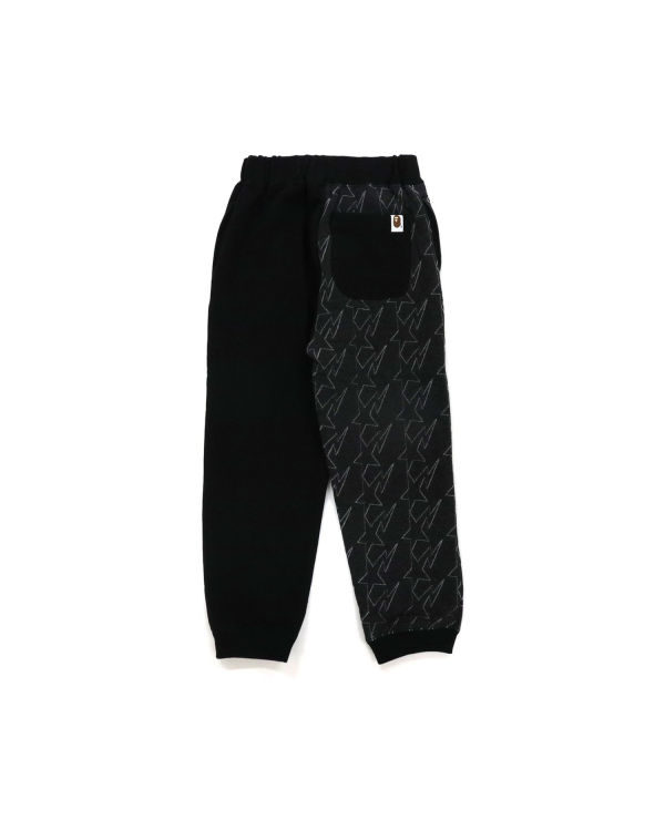 Pantalones Deportivos Bape College Print Quilting Niños Negros | 407265-AUS