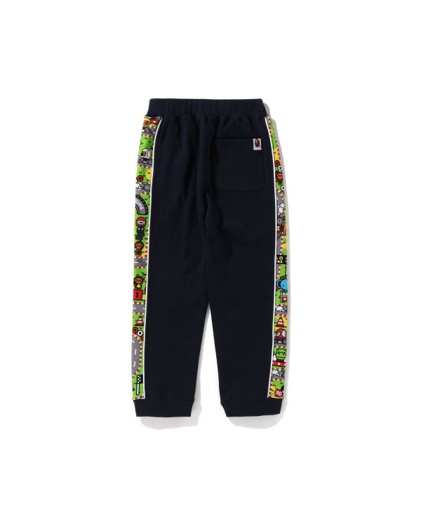 Pantalones Deportivos Bape Milo Carreras Niños Azul Marino Azules | 642705-XDY