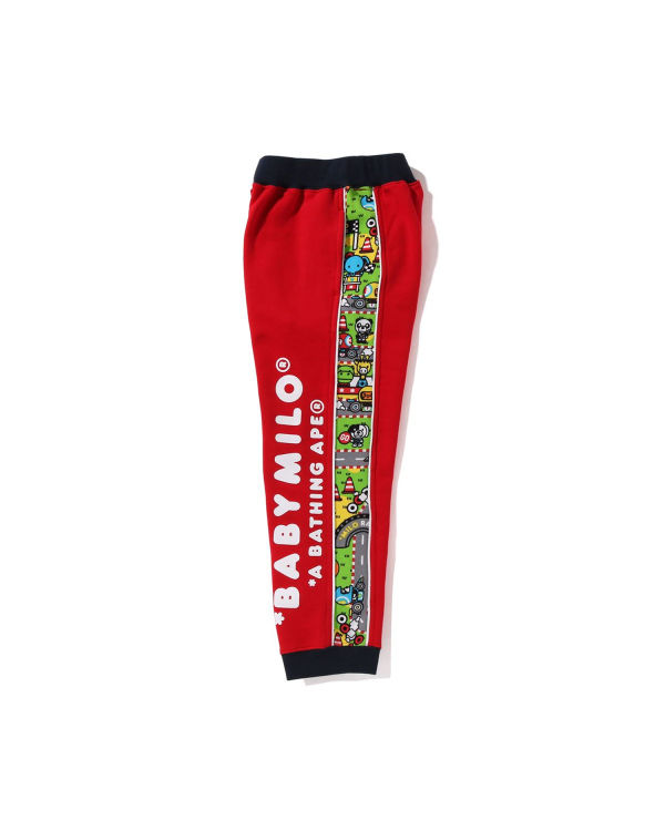 Pantalones Deportivos Bape Milo Carreras Niños Rojos Claro | 798425-YXN