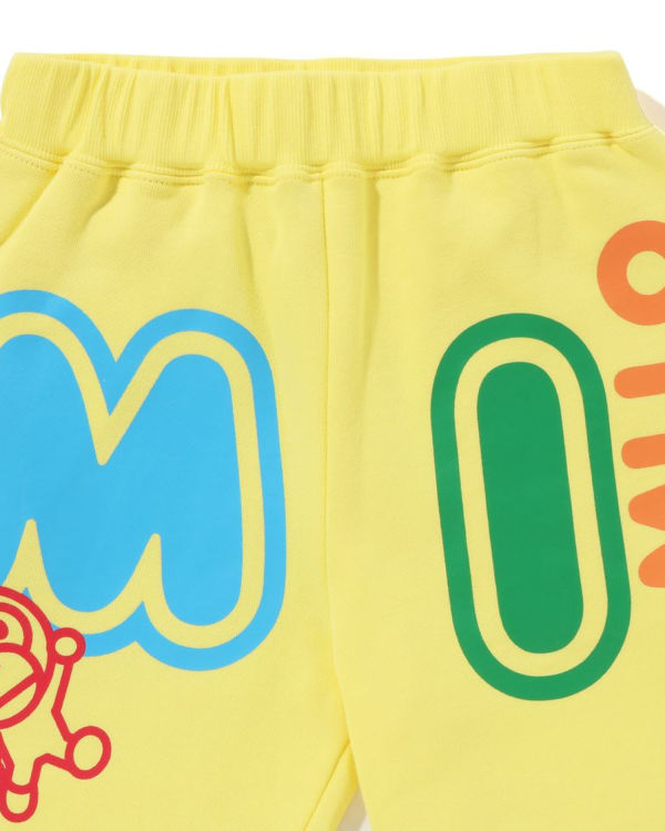 Pantalones Deportivos Bape Milo Font Niños Amarillos | 621758-JXH