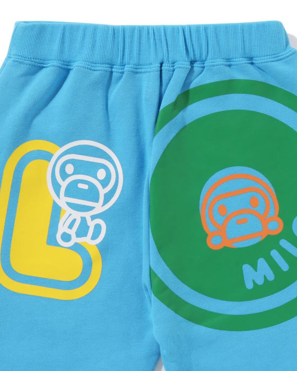 Pantalones Deportivos Bape Milo Font Niños Azules | 719462-FIP