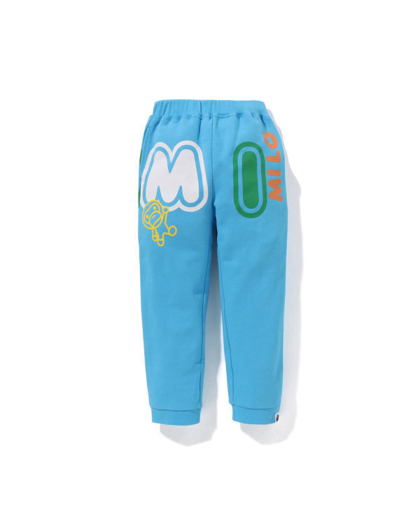 Pantalones Deportivos Bape Milo Font Niños Azules | 719462-FIP