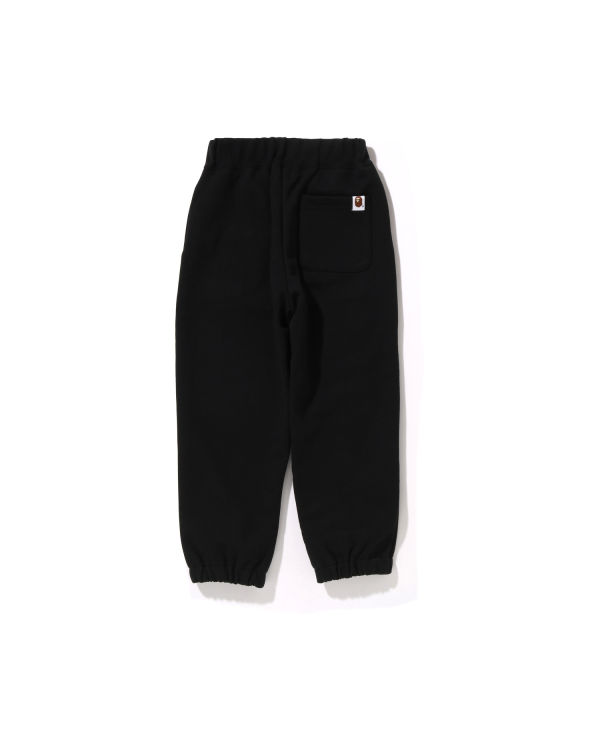 Pantalones Deportivos Bape Multi Fonts Niños Negros | 092617-FWL