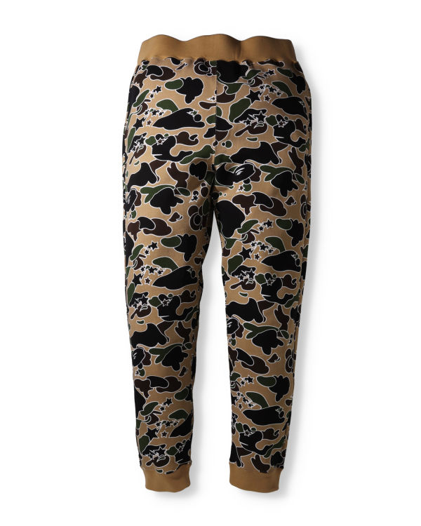 Pantalones Deportivos Bape STA Camo Hombre Kaki Oscuro | 160382-ZIN