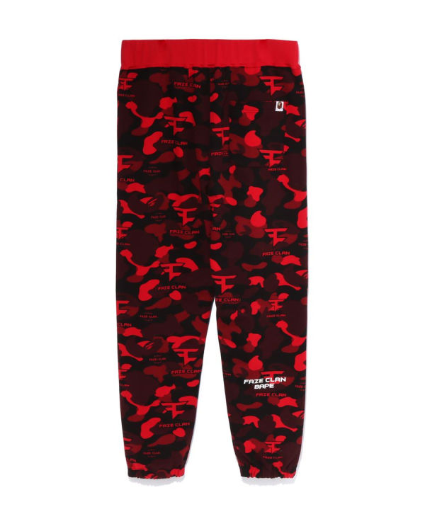 Pantalones Deportivos Bape X Faze Clan Hombre Rojos Claro | 926374-JSM