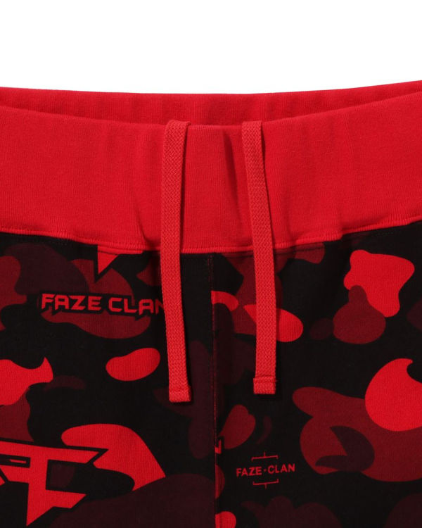 Pantalones Deportivos Bape X Faze Clan Hombre Rojos Claro | 926374-JSM