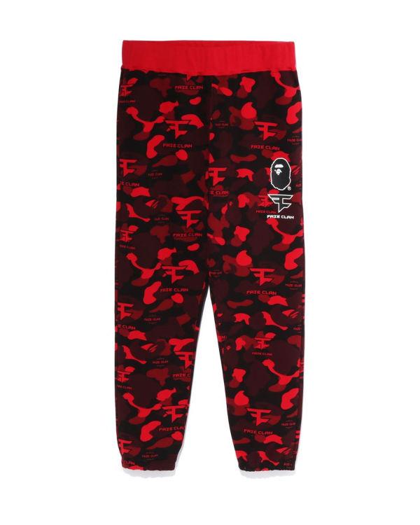 Pantalones Deportivos Bape X Faze Clan Hombre Rojos Claro | 926374-JSM