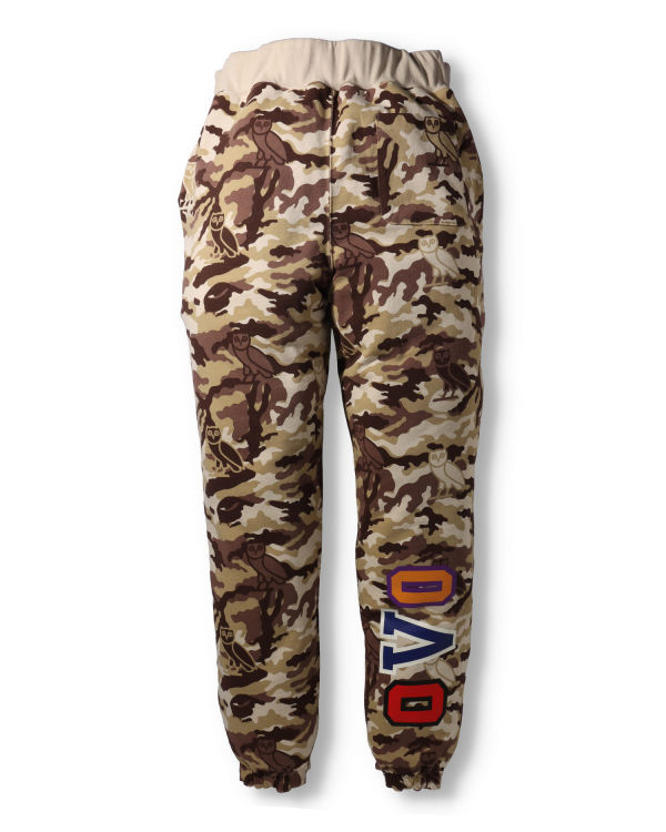 Pantalones Deportivos Bape X OVO Woodland Camo Shark Reversible Hombre Rojos Claro | 106839-PWL