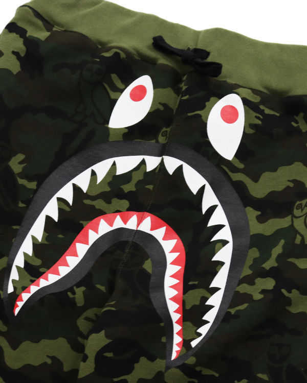 Pantalones Deportivos Bape X OVO Woodland Camo Shark Reversible Hombre Negros | 950813-FVJ