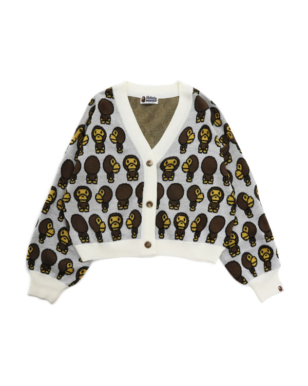 Prendas De Punto Bape Milo Cropped Mujer Blancos | 653018-CQY