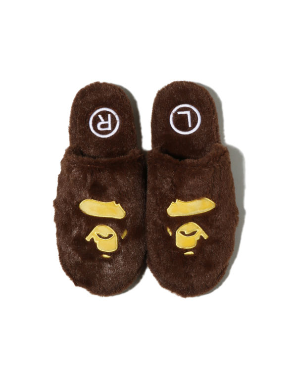 Sandalias Bape Ape Head Hombre Marrom | 084915-GEF