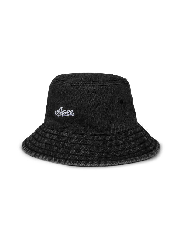 Sombreros Bape Denim bucket Mujer Negros | 506728-IXY