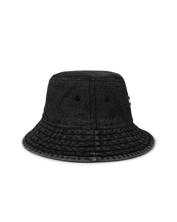 Sombreros Bape Denim bucket Mujer Negros | 506728-IXY