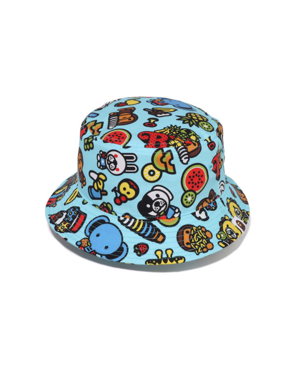 Sombreros Bape Milo Mixed Fruit Bucket Niños Azules Claro | 504713-NPR