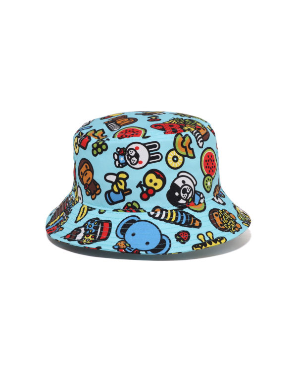 Sombreros Bape Milo Mixed Fruit Bucket Niños Azules Claro | 504713-NPR