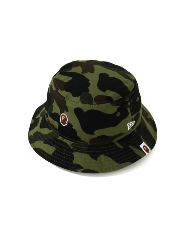 Sombreros Bape New Era 1st Camo Bucket Hombre Verdes | 426058-EJO