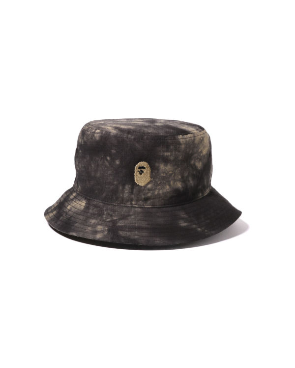 Sombreros Bape Tie Dye One Point Bucket Hombre Negros | 594817-HNJ