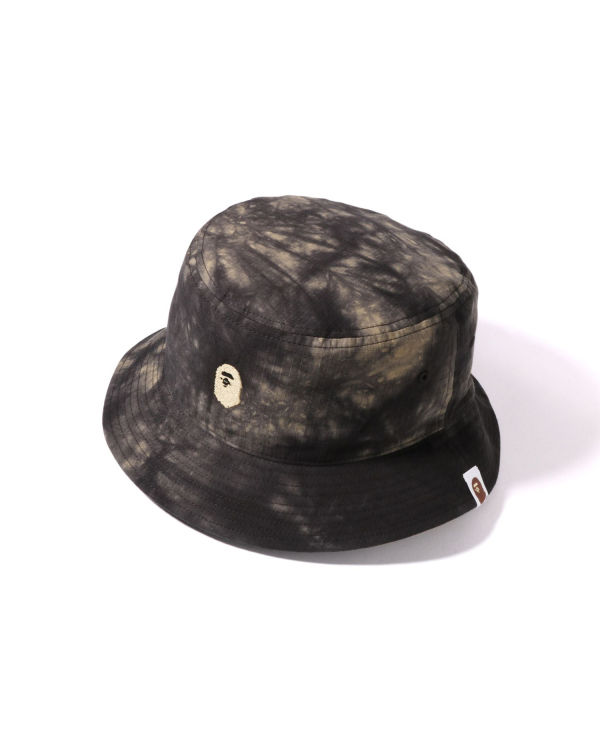 Sombreros Bape Tie Dye One Point Bucket Hombre Negros | 594817-HNJ