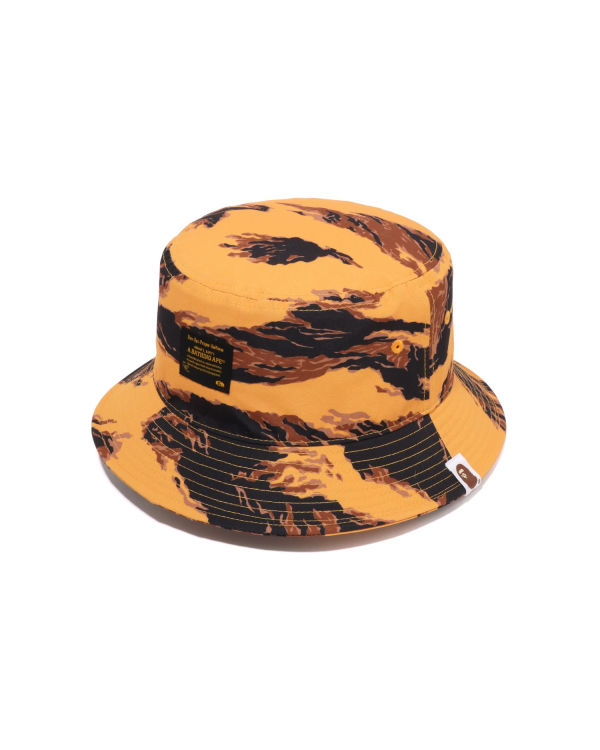 Sombreros Bape Tiger Camo Bucket Hombre Naranjas | 957136-UMZ