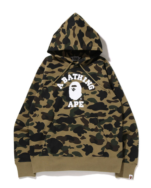 Sudadera Con Capucha Bape 1st Camo College Pullover Hombre Verdes | 296743-CTB