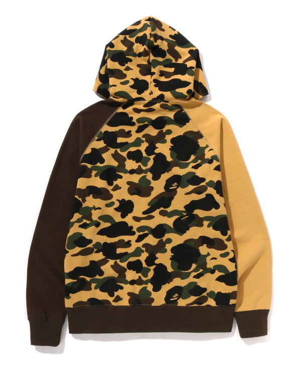 Sudadera Con Capucha Bape 1st Camo Crazy College Full Zip Hombre Amarillos | 187093-BIE