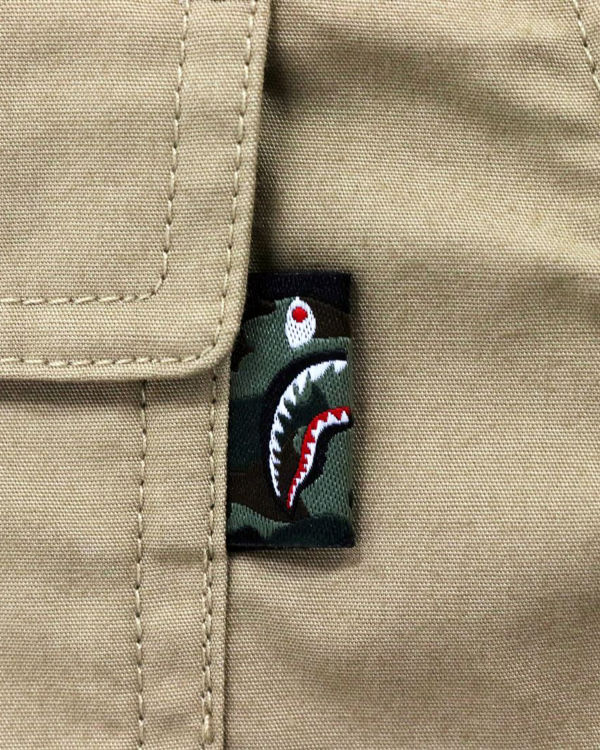 Sudadera Con Capucha Bape 1st Camo Shark Mujer Beige | 107895-TAF