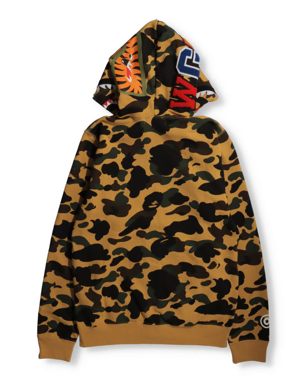 Sudadera Con Capucha Bape 1st Camo Shark Full Zip Mujer Kaki | 432167-GXA