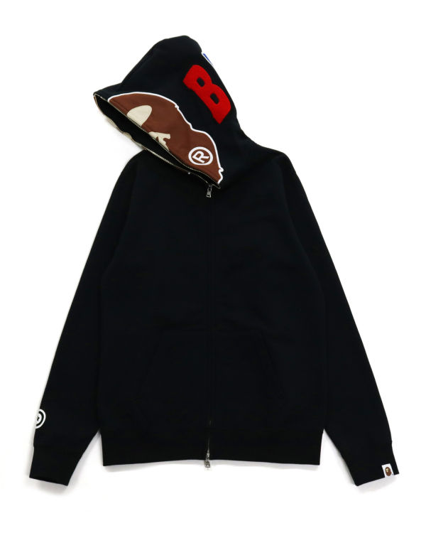 Sudadera Con Capucha Bape 2nd Ape Full Zip Mujer Negros | 462813-ZLW