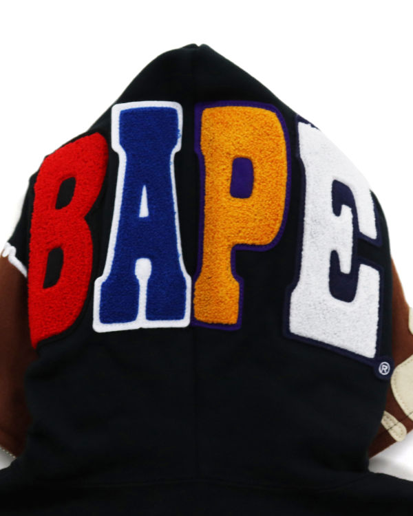 Sudadera Con Capucha Bape 2nd Ape Full Zip Mujer Negros | 462813-ZLW