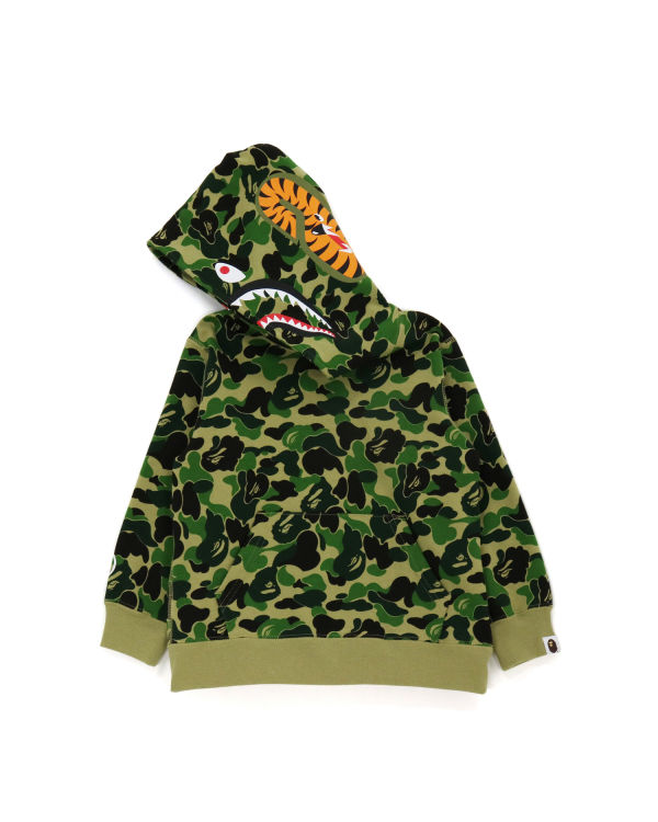 Sudadera Con Capucha Bape ABC Camo Shark Pullover Niños Verdes | 967052-XEK