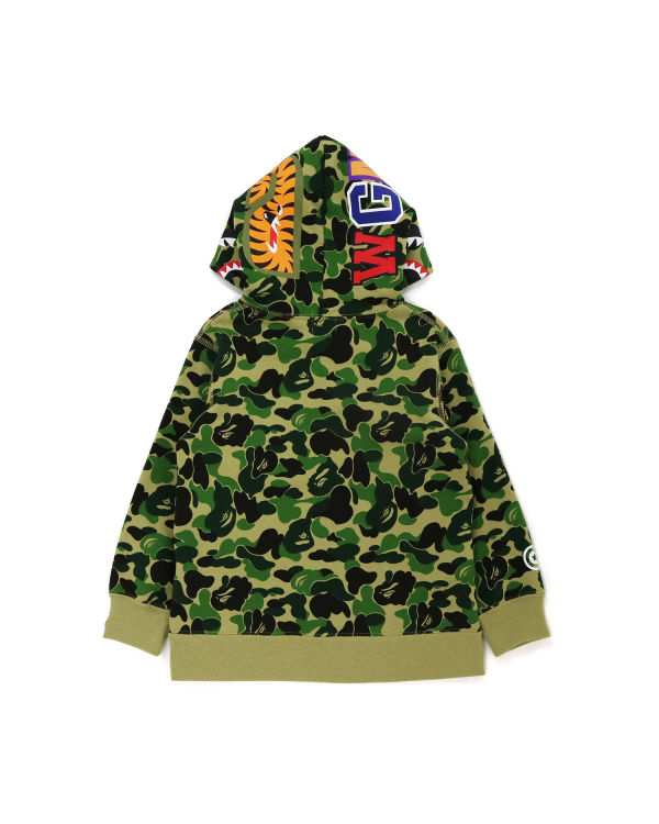 Sudadera Con Capucha Bape ABC Camo Shark Pullover Niños Verdes | 967052-XEK