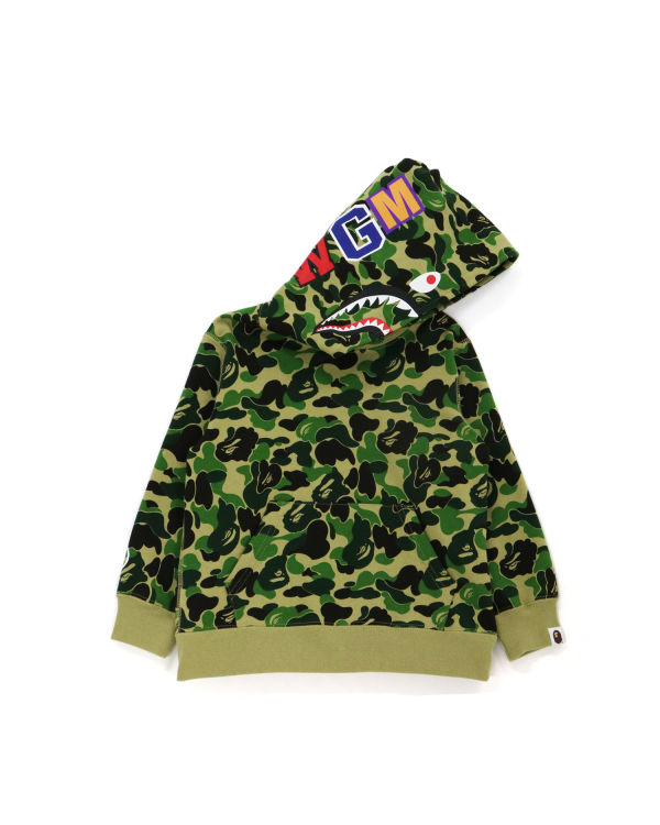 Sudadera Con Capucha Bape ABC Camo Shark Pullover Niños Verdes | 967052-XEK