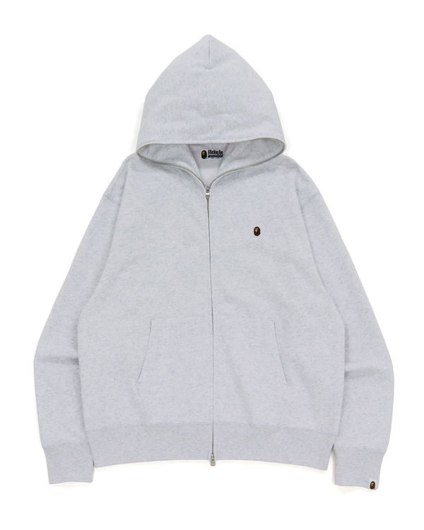 Sudadera Con Capucha Bape Ape Head One Point Relaxed hooded Hombre Grises Claro | 196250-RHL