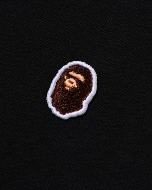 Sudadera Con Capucha Bape Ape Head One Point Relaxed Fit Pullover Hombre Negros | 674180-GJF