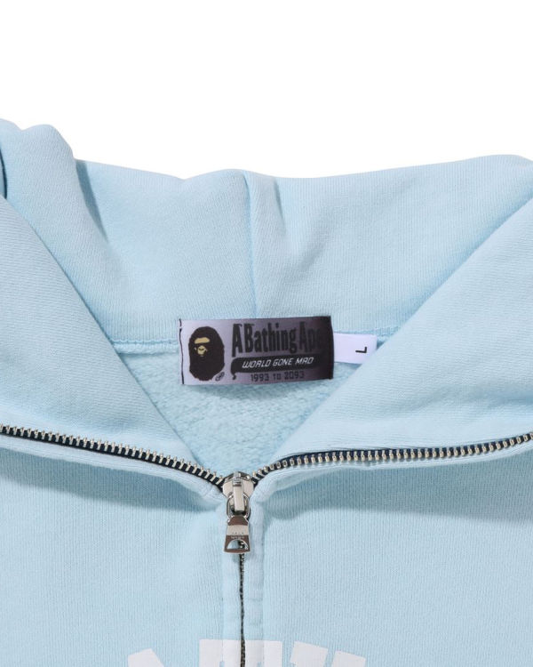 Sudadera Con Capucha Bape College Gradation Relaxed Fit Full Zip Hombre Azules | 476803-MFW