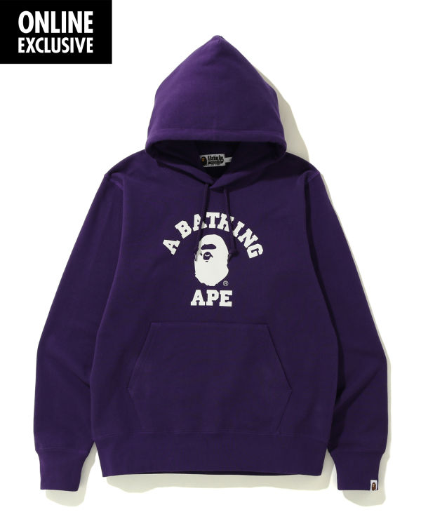 Sudadera Con Capucha Bape College Hombre Morados | 295817-OZY