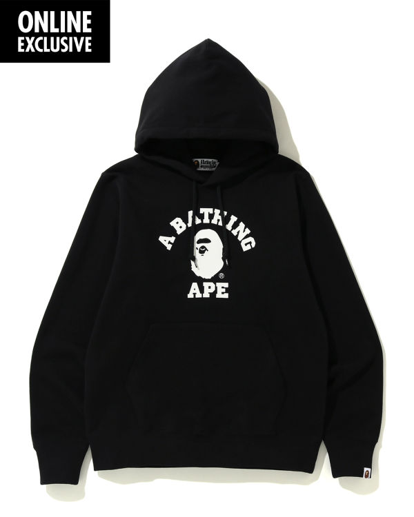 Sudadera Con Capucha Bape College Hombre Negros | 720469-QWM