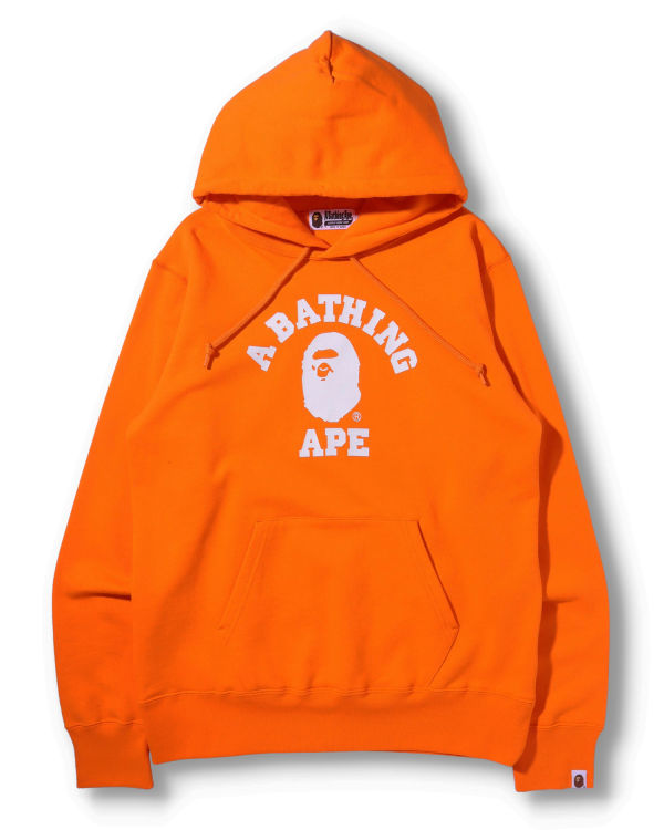 Sudadera Con Capucha Bape College Pullover Hombre Naranjas | 379268-BXI