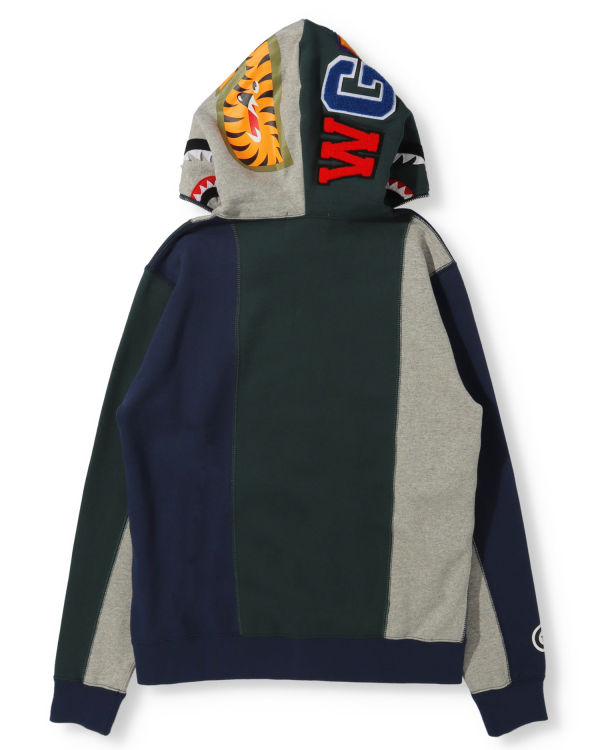 Sudadera Con Capucha Bape Docking Shark Full Zip Mujer Grises | 246150-WJR