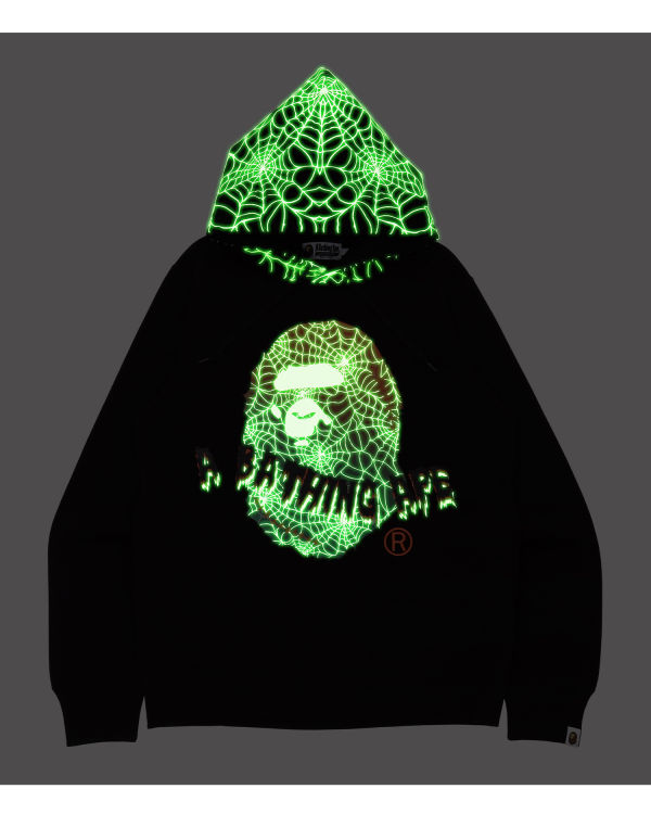 Sudadera Con Capucha Bape Halloween Ape Head Glow In The Dark Pullover Hombre Negros | 605842-LNR