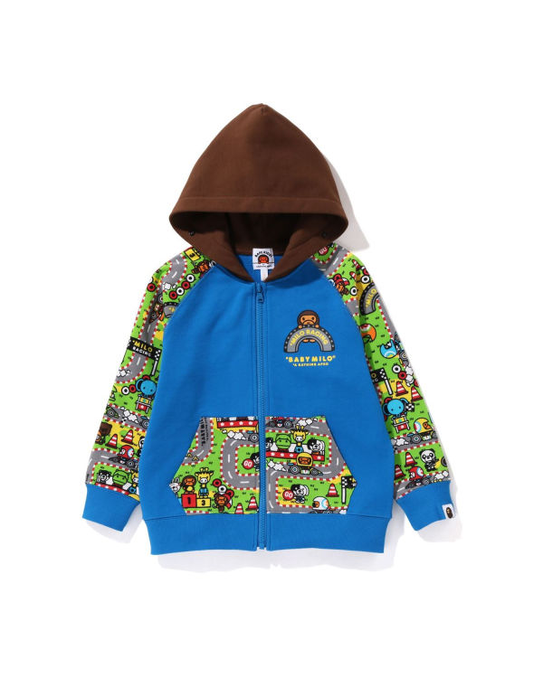 Sudadera Con Capucha Bape Milo Carreras Milo Face Niños Azules | 875036-SDG