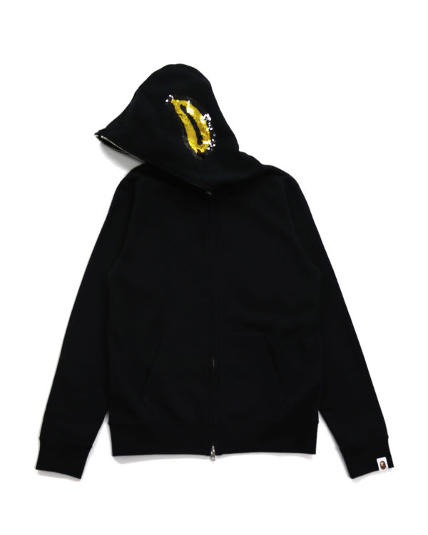 Sudadera Con Capucha Bape Milo Sequin Full Zip Mujer Negros | 346785-QFA