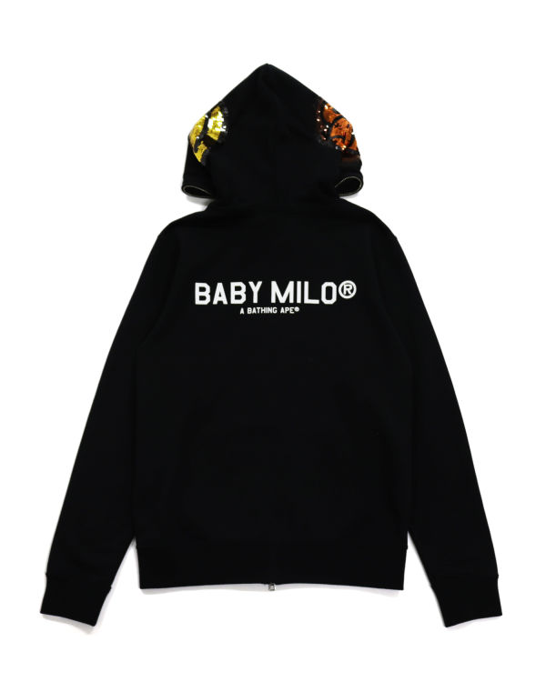 Sudadera Con Capucha Bape Milo Sequin Full Zip Mujer Negros | 346785-QFA