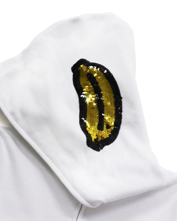 Sudadera Con Capucha Bape Milo Sequin Full Zip Mujer Blancos | 948503-GMU