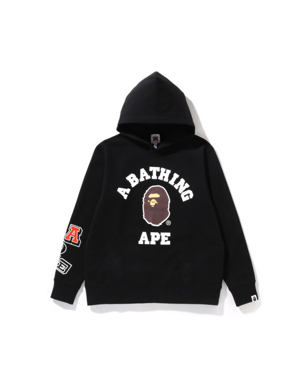 Sudadera Con Capucha Bape Multi Fonts Pullover JR Niños Negros | 028937-HFO