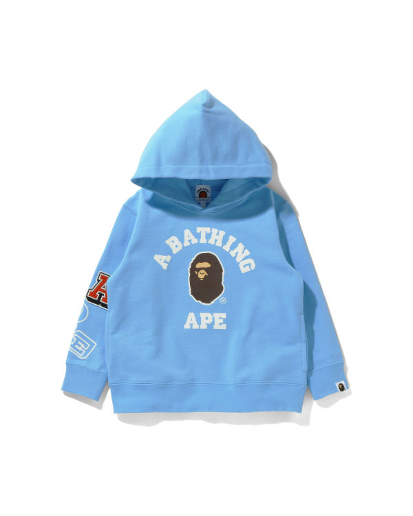 Sudadera Con Capucha Bape Multi Fonts Pullover Niños Azules | 195862-BOX