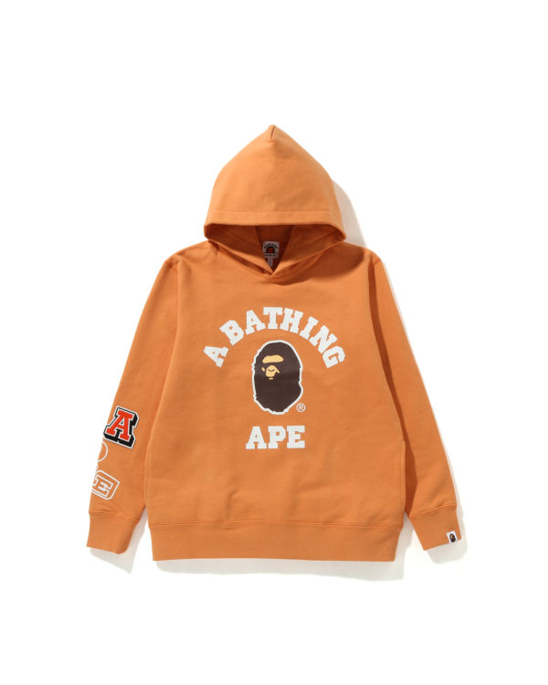 Sudadera Con Capucha Bape Multi Fonts Pullover JR Niños Naranjas | 397580-NEX