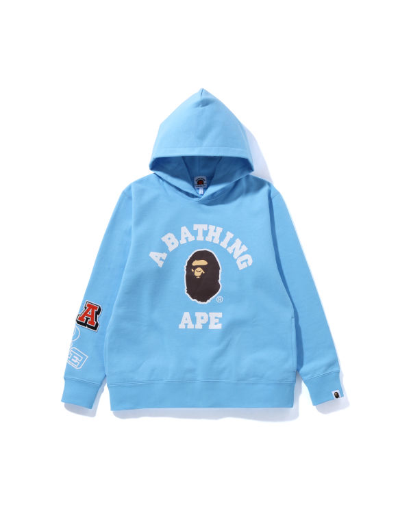 Sudadera Con Capucha Bape Multi Fonts Pullover JR Niños Azules | 578643-YUD